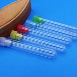 Reagenzglas mit Stopfen, klar, 100x16 mm, Kunststoff, für Ordnung & Gastgeschenke