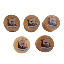 Rechenkette mit Namen Wikinger Wikingerschiff Junge Mädchen Einschulung Schulanfang