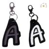 Reflektierendes Schlüsselband in Buchstabenform Monogramm Taschenanhänger zur Einschulung Kindergarten Geschenkidee