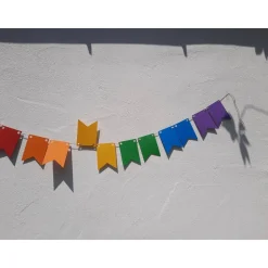 Regenbogen Girlande Pride Wimpelkette CSD Rainbow lgbtq+