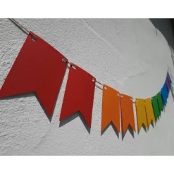 Regenbogen Girlande Pride Wimpelkette CSD Rainbow lgbtq+