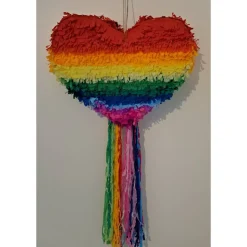 Regenbogen-Herz-Piñata
