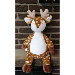 Reh - Kuscheltier individuell bestickt zur Geburt, Taufe, Geburtstag oder weiteren Anlässe