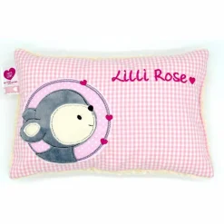 Reh Rehkitz Rehlein Kuschelkissen mit gesticktem Namen