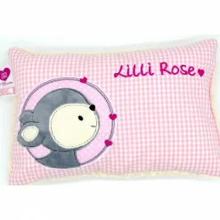 Reh Rehkitz Rehlein Kuschelkissen mit gesticktem Namen