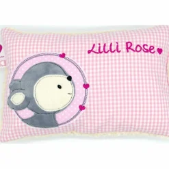 Reh Rehkitz Rehlein Kuschelkissen mit gesticktem Namen
