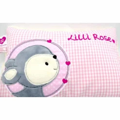 Reh Rehkitz Rehlein Kuschelkissen mit gesticktem Namen