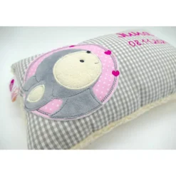 Reh Rehkitz Rehlein Kuschelkissen mit gesticktem Namen