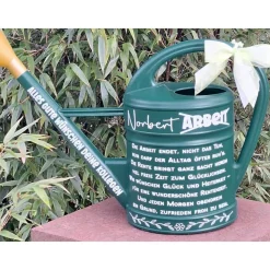 Renterkanne Geschenk , personalisiert mit Namen , Garten Ruhestand Rentergeschenk