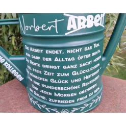 Renterkanne Geschenk , personalisiert mit Namen , Garten Ruhestand Rentergeschenk