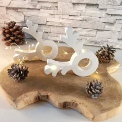 Rentier Weihnachten Deko, Serviettenring, Serviettenhalter, Serviettenringe Weihnachten, Serviettenhalter Weihnachten