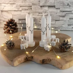 Rentier Weihnachten Deko, Serviettenring, Serviettenhalter, Serviettenringe Weihnachten, Serviettenhalter Weihnachten