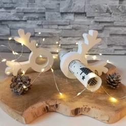 Rentier Weihnachten Deko, Serviettenring, Serviettenhalter, Serviettenringe Weihnachten, Serviettenhalter Weihnachten