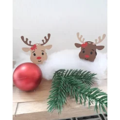 Rentiere als Tischdeko | Aufsteller | Geschenk | Adventskalender | Baumanhänger | Geschenkanhänger | Winter | Weihnachte