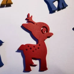 Rentier-Geschenkanhänger – Festliche 3D-Dekoration