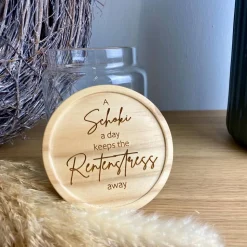 Rentnergeschenk | Vorratsglas Holzdeckel | Graviert | Keksglas |  Renteneintritt | Glas | Aufbewahrungsglas | Lustiges G
