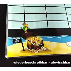 RESTPOSTEN - A4 Metallic Stundenplan | Weltall - wiederbeschreibbar