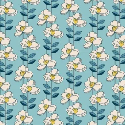 Retroliebe Flower-Power Gänseblümchen * 10 Glasuntersetzer mit Retroblumen auf Grün und auf Blau
