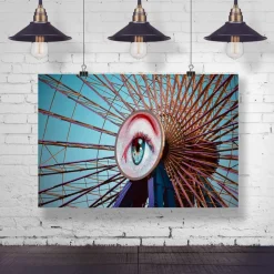 Riesenrad, ein originelles Poster und Geschenk für junge Leute, Größe 30 x 45 cm