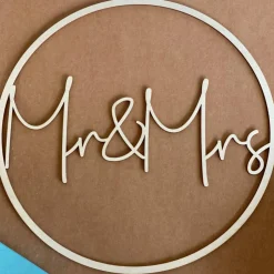 Ring "Mr & Mrs" aus Holz
