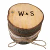 RINGBOX aus einem BAUMSTAMM + GRAVUR Vintage Hochzeit Holz Ringkissen Ringschatulle Ringschachtel Eheringe Natur Alternativ Personalisiert