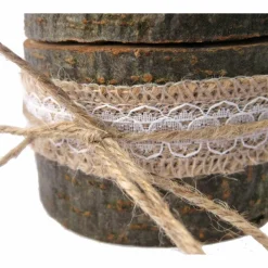 RINGBOX aus einem BAUMSTAMM + GRAVUR Vintage Hochzeit Holz Ringkissen Ringschatulle Ringschachtel Eheringe Natur Alternativ Personalisiert