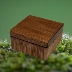Ringbox aus Holz personalisierbar Überseeholz