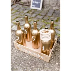 Ringewerfen-Aufkleber-Set Zahlen von 1-10 und Schriftzug - Schriftarten & Farben zur Auswahl -Hochzeit DIY Spiele Garten