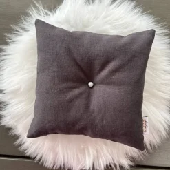 Ringkissen mit Spitze I Vintage Trägerkissen personalisiert mit Namen und Datum I Geschenkidee Hochzeit