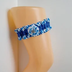 Ringkissen, Trachten-Ringkissen, Ringkissen blau-weiß, bayrische Hochzeit Ringkissen, Ringkissen bayerisch, Bauernhochzeit Ringkissen