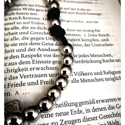 Robuster katholischer Rosenkranz aus Edelstahl – 50 cm