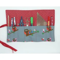 Rollmäppchen, Stifterolle, Eulenfamilie,hessmade Unikat