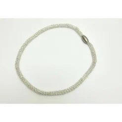 romantische Damen-Halskette aus Silberdraht, Perlenkette, Collier, Silberkette, Halskette von bcd manufaktur