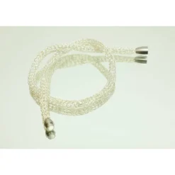 romantische Damen-Halskette aus Silberdraht, Perlenkette, Collier, Silberkette, Halskette von bcd manufaktur