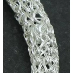 romantische Damen-Halskette aus Silberdraht, Perlenkette, Collier, Silberkette, Halskette von bcd manufaktur