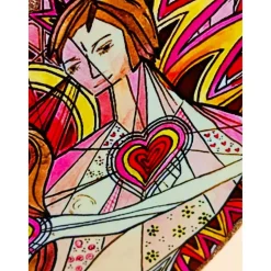 Romantisches Herz für Liebespaare aus Holz, Glücks-Herz Aufsteller, Valentinstag Geschenk