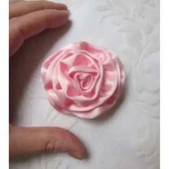 Rosa Braut Haarklammer Haarblume für Hochzeit Accessoire 