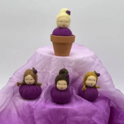 Rose lilat Mini - Blumenkind - Jahreszeitentisch - Sommer