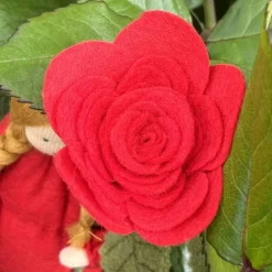 Rose rot -  Jahreszeitentisch - Blumenkind - Sommer