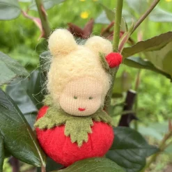 Rose rot Mini - Blumenkind - Jahreszeitentisch - Sommer