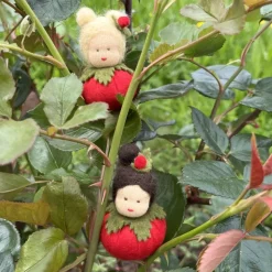 Rose rot Mini - Blumenkind - Jahreszeitentisch - Sommer