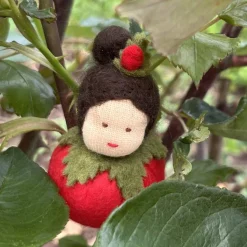 Rose rot Mini - Blumenkind - Jahreszeitentisch - Sommer