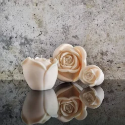 Rosen Kerzen I Blumen Kerze I Muttertag I Tischdekoration I Stumpenkerzen I Sojawachs I Trend I Hingucker I Home Decor