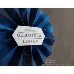 Rosettenstecker / Blumenstecker / Caketopper: Schönen Geburtstag lieber Papa