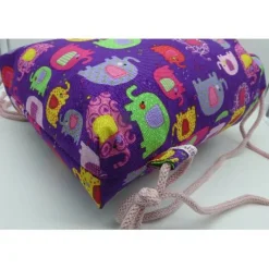 Rucksack Elefant, wasserfestes Innenfutter, KiGa-Tasche, Wechselkleider-Beutel, Handarbeit, Unikat