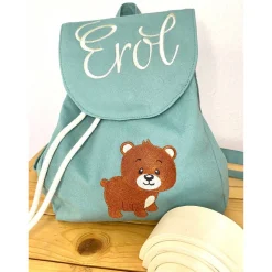 Rucksack für Kinder mit Namen und Motiv bestickt, Kindergartenrucksack, Sporttasche,
