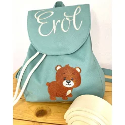 Rucksack für Kinder mit Namen und Motiv bestickt, Kindergartenrucksack, Sporttasche,