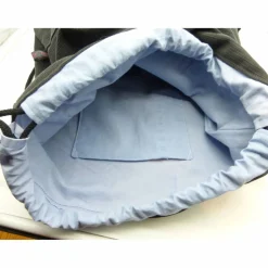 Rucksack 'Lächle...', Geschenk für Männer, Jeans-Upcycling