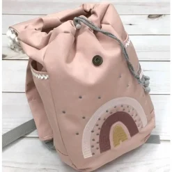 Rucksack mit Kitatüte, Regenbogen, Schultüte, Geschwistertüte, Kindergartenrucksack, individuell bestickt, Nstyle Fashio