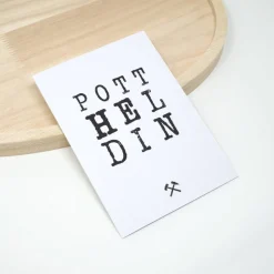 Ruhrpott Sprüche Karte A6 mit Umschlag | Minimalistische Pott Grußkarte Pott Heldin